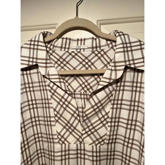 Viden Sweal Oversized Plaid Shirt Women's Sz. L - Picture 2 of 6